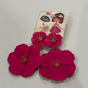 Heavy earrings clipped